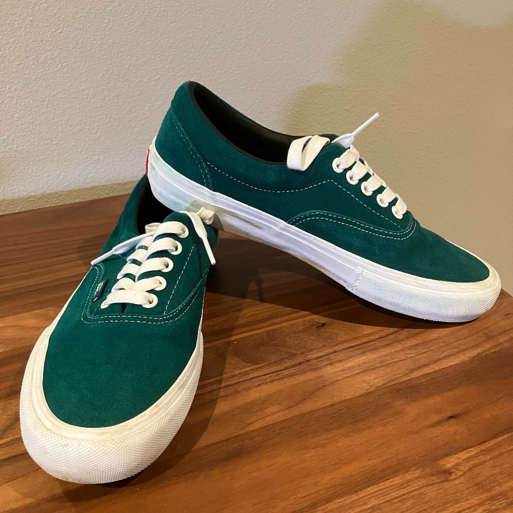 VANS Old Skool ComfyCush Skate Shoe, Green Gables, Mens 7.5/Womens 9
